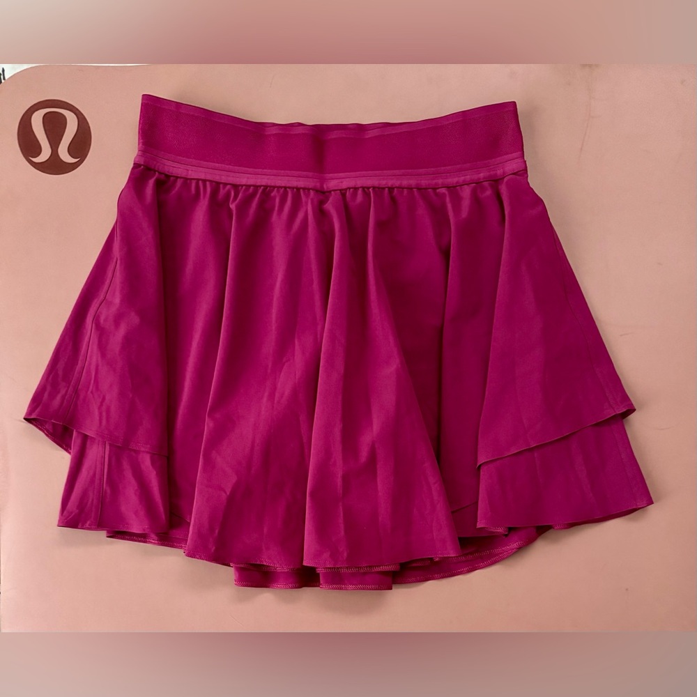 lululemon high rise court rival skirt *long 🎾 size 6 🎾 magenta purple
